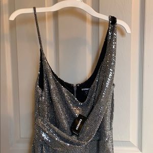 Silver sparkly dress!